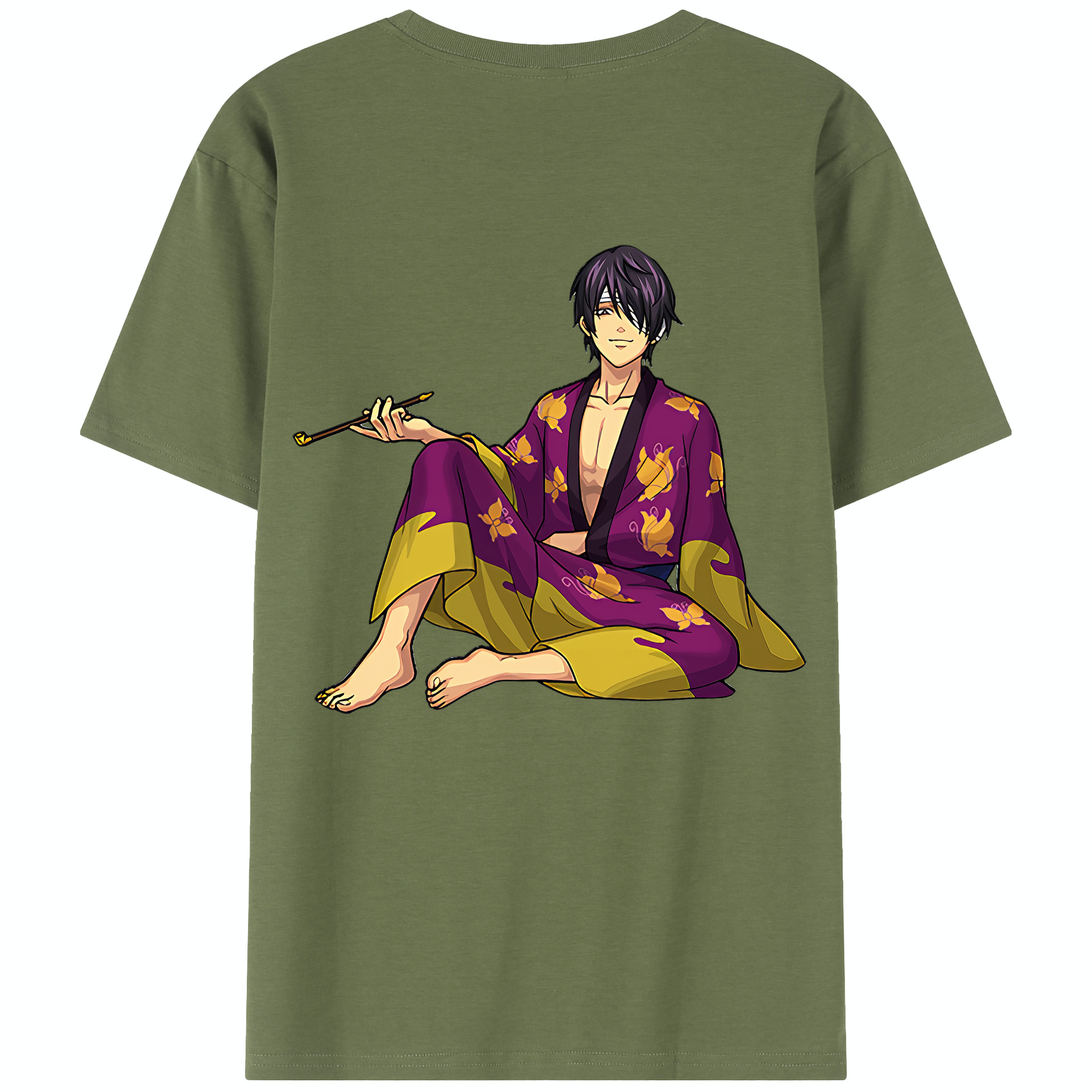 （画像用） ぎんたま 坂田銀時（さかたぎんとき） 神楽 志村新八（しむら しんぱち） GINTAMA Sakata Gintoki Kagura Shimura Shinpachi 綿100％半袖Tシャツ（背面プリント）